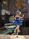 Blue-Haired Anime Girl in Elegant Blue Dress – Wedding-Themed Collectible Figurine