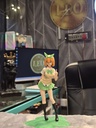 Orange-Haired Anime Girl Figurine – Green Leaf Outfit Collectible