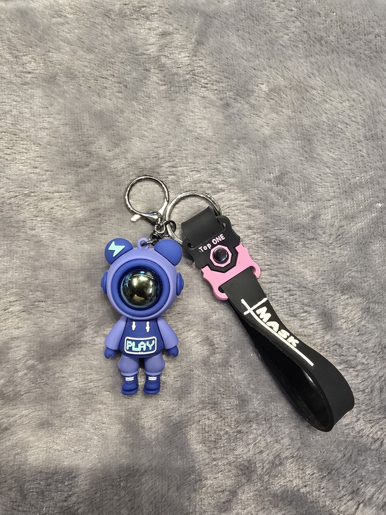 Blue Robot Astronaut Keychain
